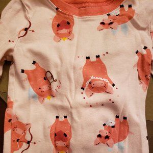 *3/$10* Old Navy 2T cupid pig pajamas